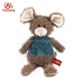 Christmas Stuffed Animal Gray Guinea Pig Toy Cute Fat Grey Plush Mouse Toys With Big Eyes